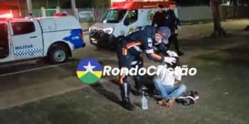 Criminoso é espancado após tentar fazer roubo em praça no centro