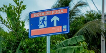 Placas e sirenes instaladas em bairros da capital integram Plano de Ação de Emergência da Santo Antônio Energia