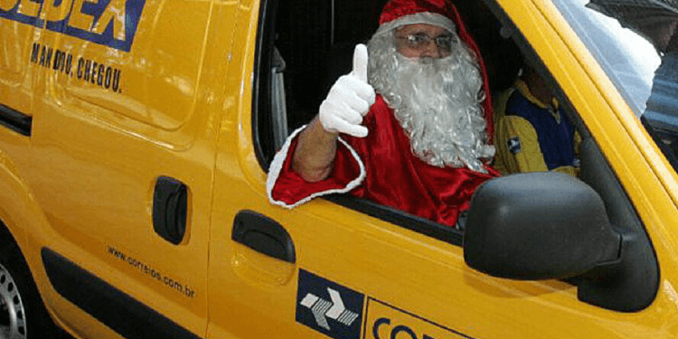 Presente de Natal-Papai Noel dos Correios