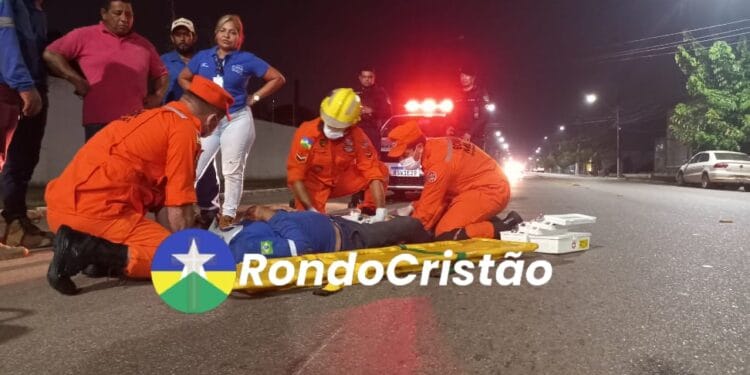 Colisão entre motocicletas deixa feridos na região central de Porto Velho