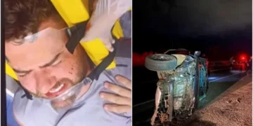 ORAÇÃO: Cantor Zé Neto sofre grave acidente de carro e assessoria pede orações