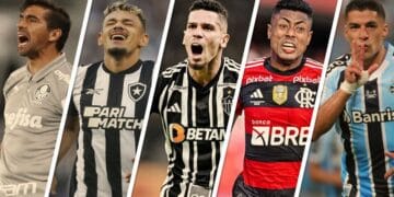 Veja as reais chances que Palmeiras, Botafogo, Atlético-MG, Flamengo e Grêmio tem de ser campeão brasileiro
