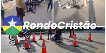 AO MESMO TEMPO: Três acidentes aconteceram na Avenida Rio de Janeiro em Porto Velho