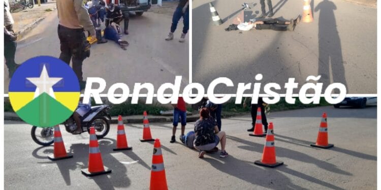 AO MESMO TEMPO: Três acidentes aconteceram na Avenida Rio de Janeiro em Porto Velho