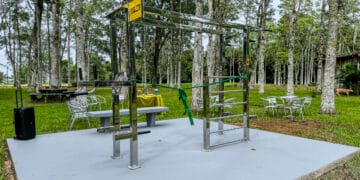 População recebeu nesta terça-feira (30), estação de treinamento no Parque Circuito