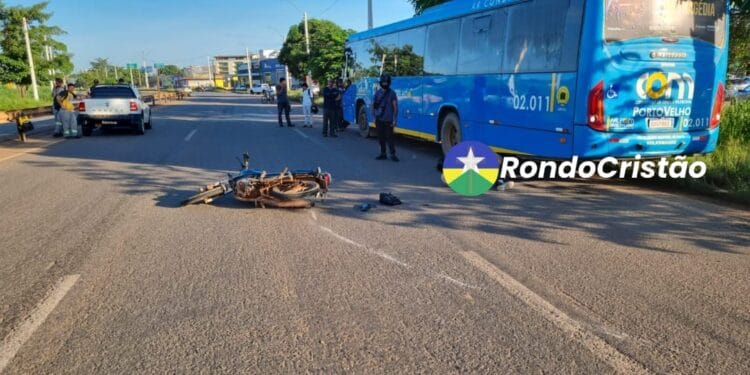 IDENTIFICADA: Passageira de moto morre atropelada por ônibus na BR-364 em Porto Velho