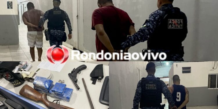 Três são presos com armas, drogas e roçadeira de trabalhador que foi torturado