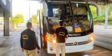 Fiscalização busca garantir segurança no transporte de passageiros durante a Rondônia Rural Show Internacional