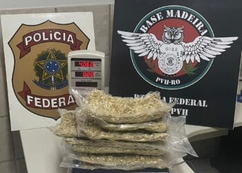 PF prende em flagrante passageiro tentando embarcar com cocaína no aeroporto de Porto Velho