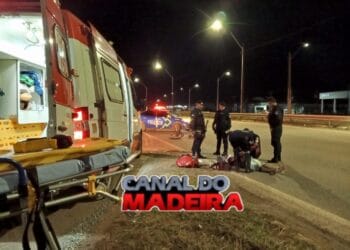 Ciclista sofre acidente próximo ao Trevo do Roque