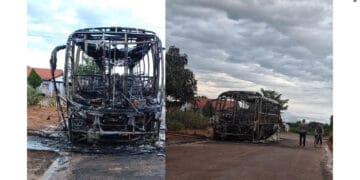 URGENTE: Ônibus da Eucatur e caminhão baú são incendiados