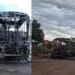 URGENTE: Ônibus da Eucatur e caminhão baú são incendiados