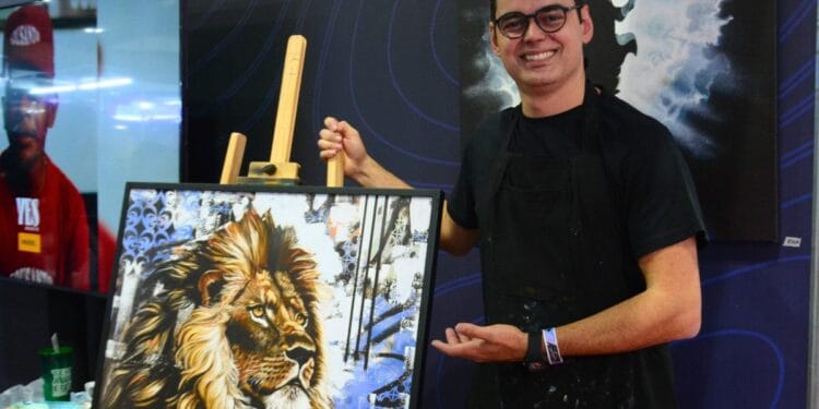 Pastor utiliza pinturas para proclamar o Evangelho: “Vem de Deus”