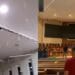 Vídeo: Teto de igreja desaba durante culto e quase atinge pastor
