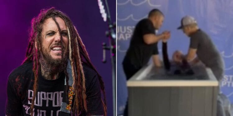 Guitarrista da banda ‘Korn’ comemora batismo da mãe aos 83 anos: ‘Deus a direcionou’
