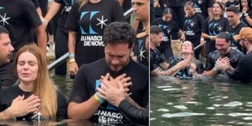 Viih Tube e Eliezer são batizados e testemunham: “Nascemos de novo”