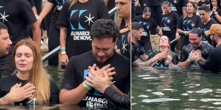 Viih Tube e Eliezer são batizados e testemunham: “Nascemos de novo”