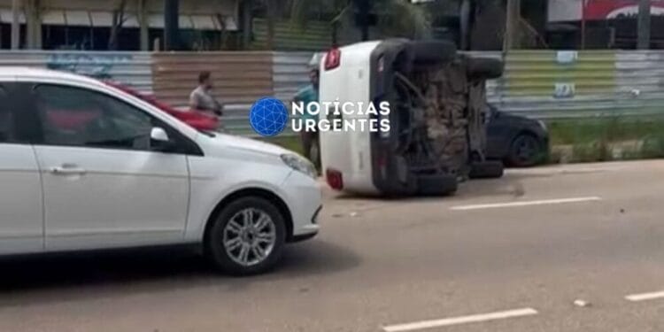 Grave colisão é registrada na região central de Porto Velho