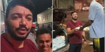 Apóstolo Flávio Barbosa distribui alimentos a moradores de rua