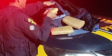 Em Guajará-Mirim, PRF prende passageiro de ônibus transportando Maconha