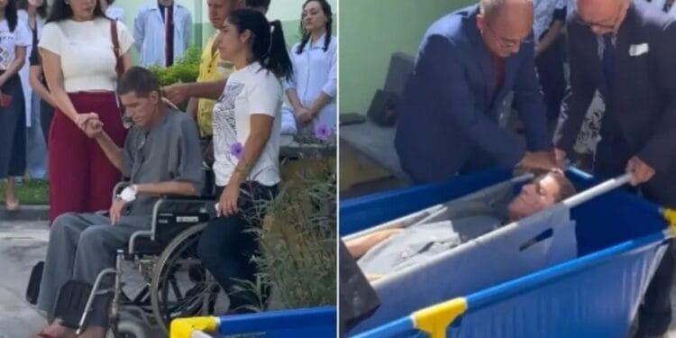 Paciente em cuidados paliativos é batizado em hospital