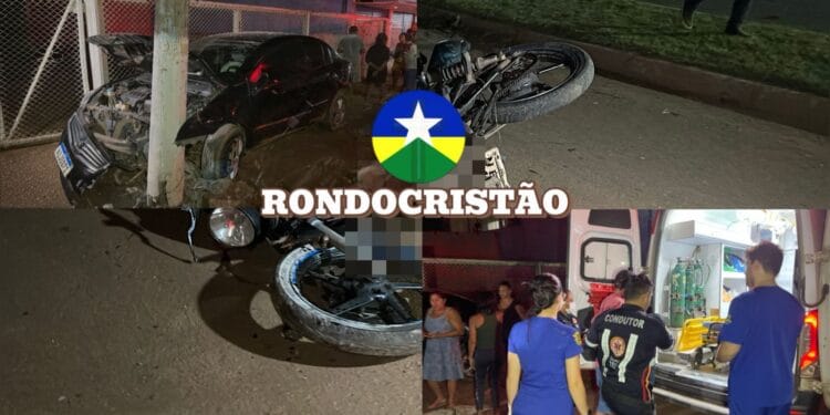 Motorista com sinais de embriaguez atropela casal e bate em poste