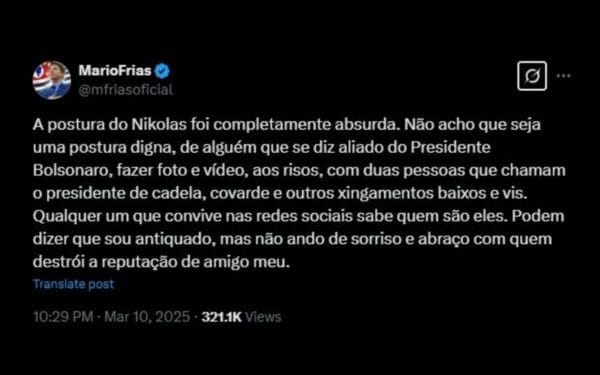 Aliados criticam Nikolas Ferreira após encontro com influencer anti-Bolsonaro