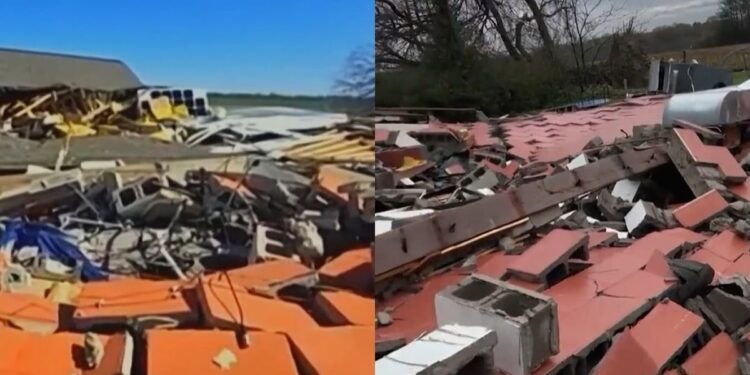 Igreja é completamente destruída por tornado nos EUA, mas fiéis sobrevivem: “Deus é bom”
