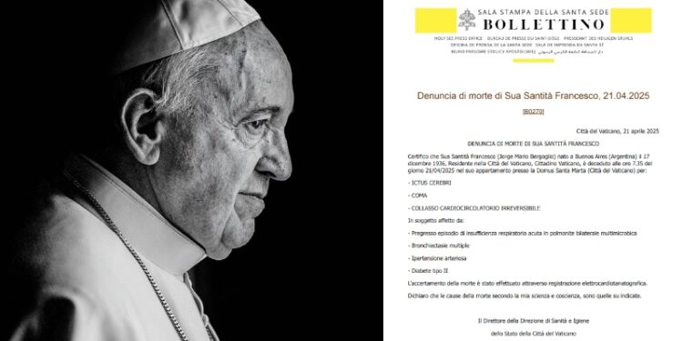 Vaticano divulga boletim médico com a causa da morte do Papa Francisco; veja na íntegra