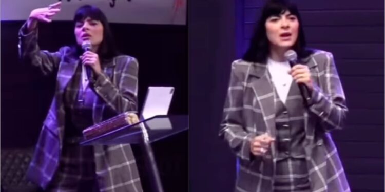 Fernanda Brum repreende mulher que falava em línguas