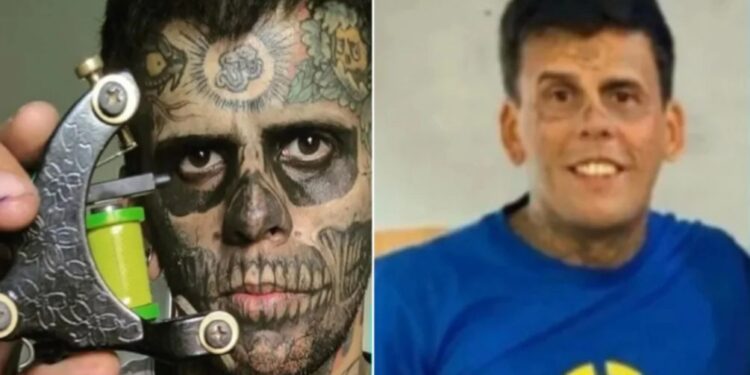 A transformação do homem mais tatuado do país ao aceitar Jesus