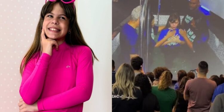 Atriz mirim Millena foi batizada antes de falecer aos 11 anos: “Está nos braços do Pai”