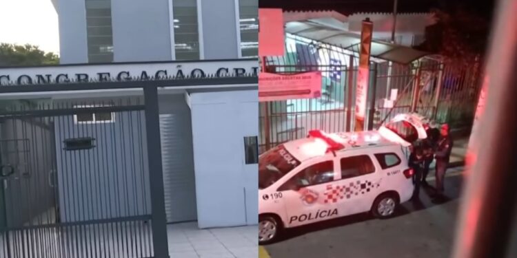 Homem finge ser voluntário, ataca membros e deixa feridos em igreja de SP
