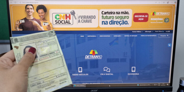 CNH gratuita em Rondônia está com inscrições abertas; programa contempla 1.500 pessoas de baixa renda