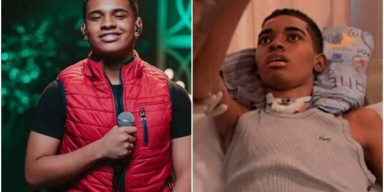 Cantor gospel Kaiky Mello segue acamado dois anos após acidente