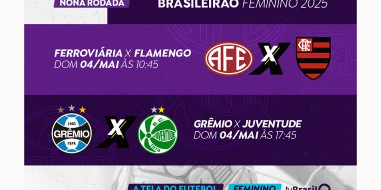 TV Brasil transmite dois jogos do Brasileirão Feminino neste domingo