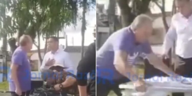 Homem ataca pastores enquanto pregavam em praça em SC: “Vocês são uns lixos”
