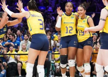 Liga das Nações: Brasil derrota EUA e mantém 100% de aproveitamento