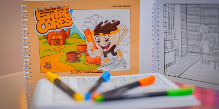 Livros de colorir viram febre e ganham versão cristã com ‘Café com Deus Pai – Entre Cores’
