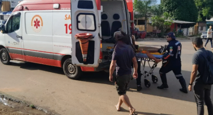 Motociclista fica ferido após colisão na Avenida Amazonas, em Porto Velho