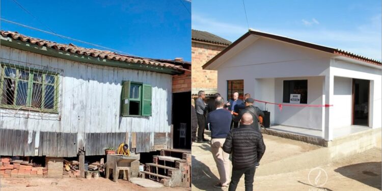 Igreja reconstrói casa para membro que não tinha condições