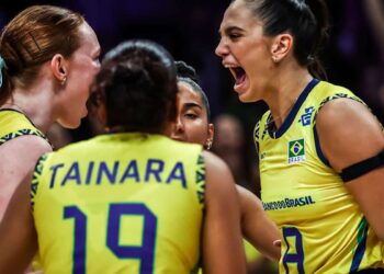 Brasil sofre, mas derrota Alemanha na Liga das Nações de vôlei