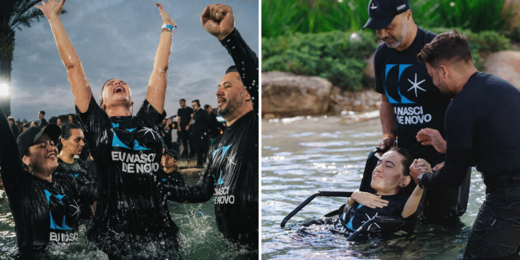 Mais de 1.500 pessoas são batizadas em igreja em SP: “Os céus tocaram a terra”