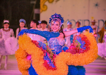 Mocidade Junina leva o brilho da juventude e o calor do fogo sagrado ao Arraial Flor do Maracujá 2025