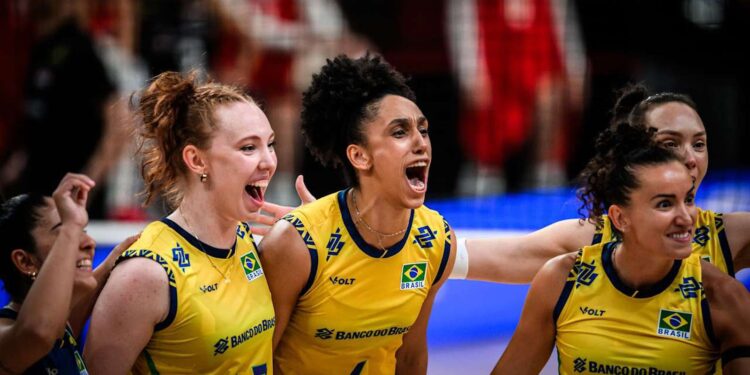 Brasil supera França por 3 sets a 2 na Liga das Nações de Vôlei