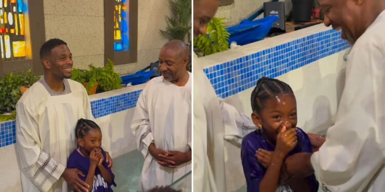 Ator de Hollywood batiza filha em aniversário de 8 anos: ‘Escolheu o melhor presente’