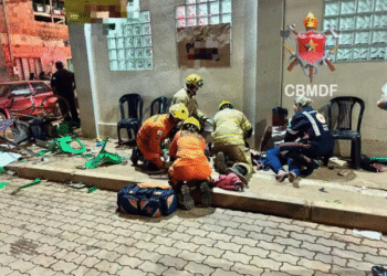 Homem embriagado atropela fiéis na saída de igreja no DF