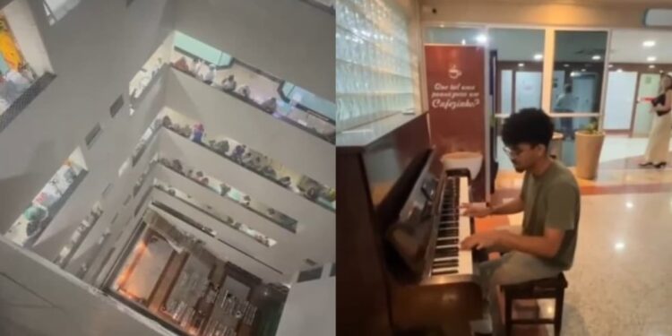 Pacientes e profissionais de saúde louvam nas janelas de hospital: “Foi espontâneo”