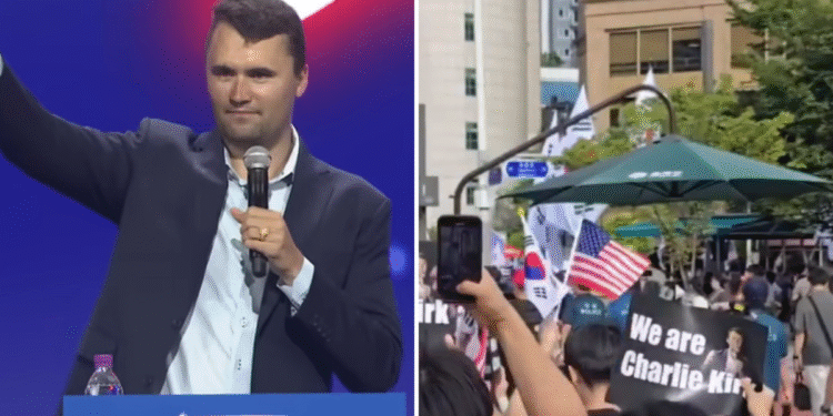 Multidão sai às ruas na Coreia do Sul por Charlie Kirk, morto dias após visita ao país