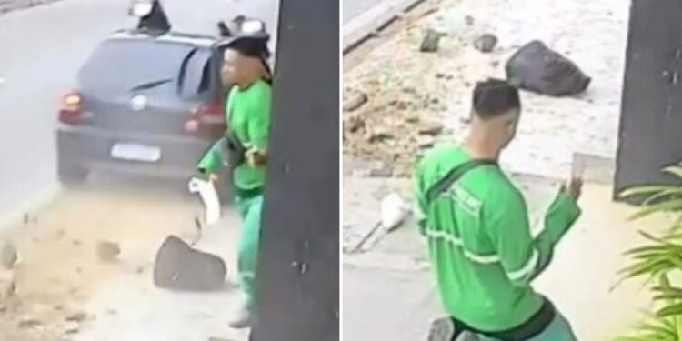 Após escapar de atropelamento, jovem se ajoelha e agradece a Deus: “Livramento”